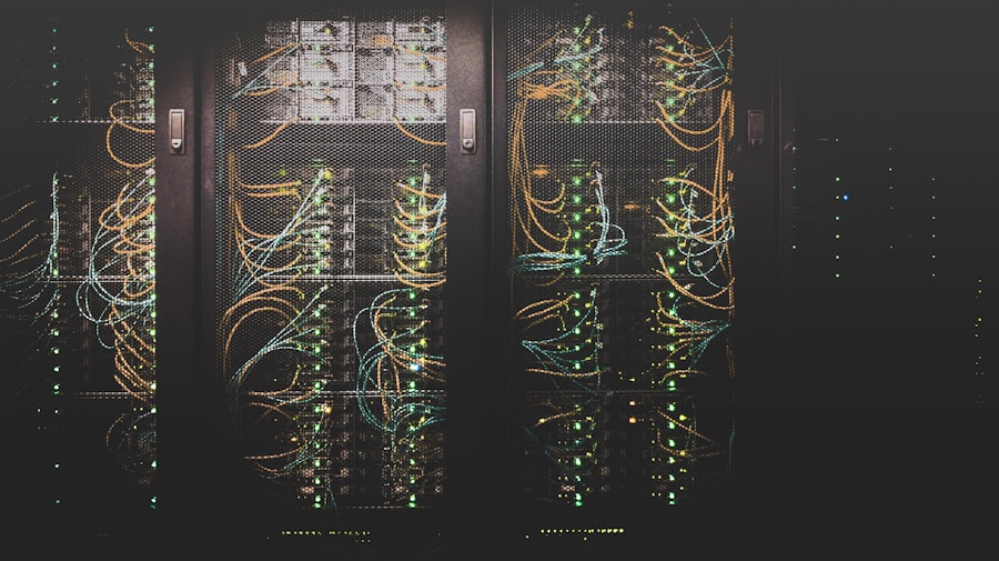 Server rack and network cabling
